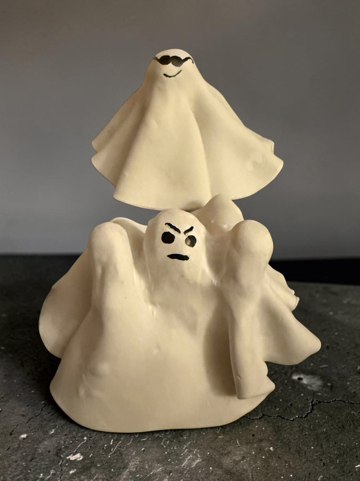 Clay Ghost Luminaries