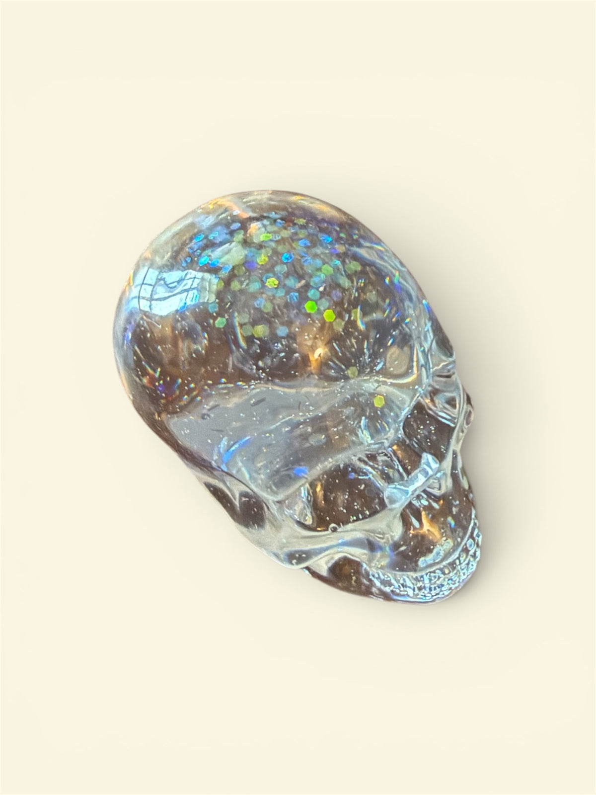 Glitter Brain: Mini Resin Skull