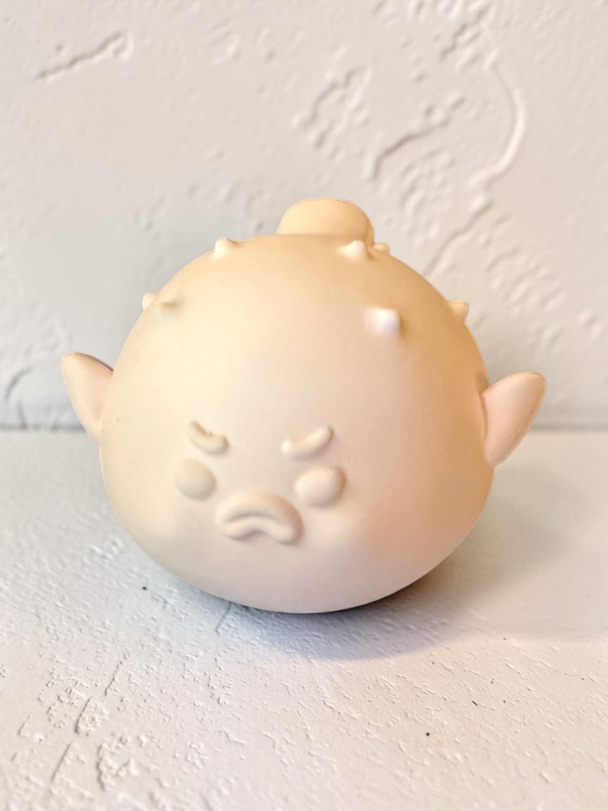 Blush Puffer Plaster Figure
