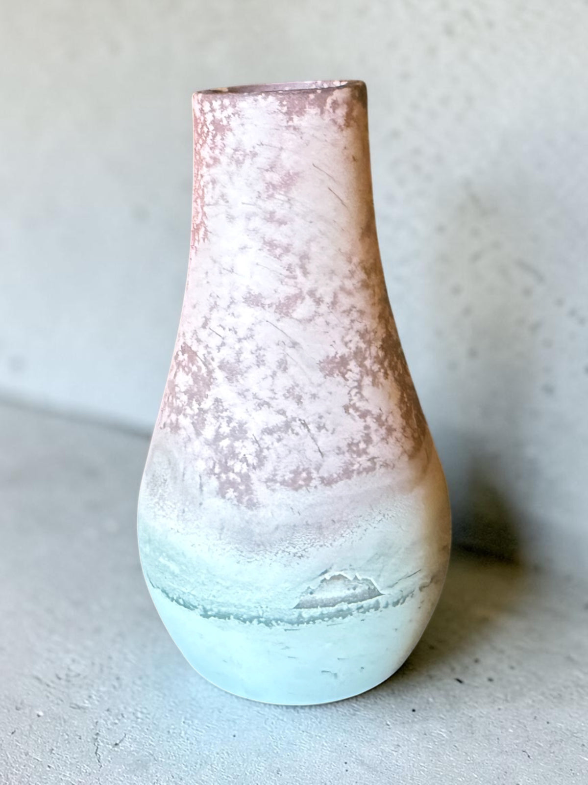 Rose Smoke Plaster Vase