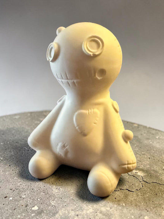 White Plaster Voodoo Doll Figure