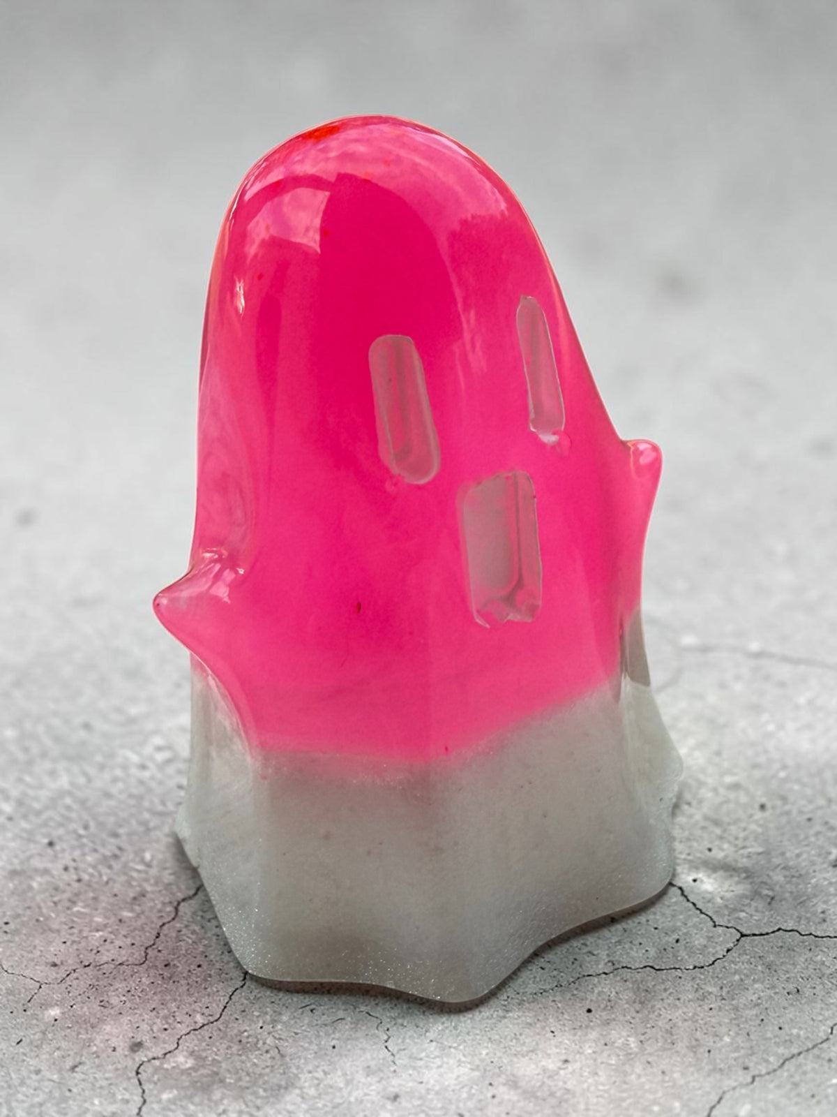 Neon Pink Resin Ghost
