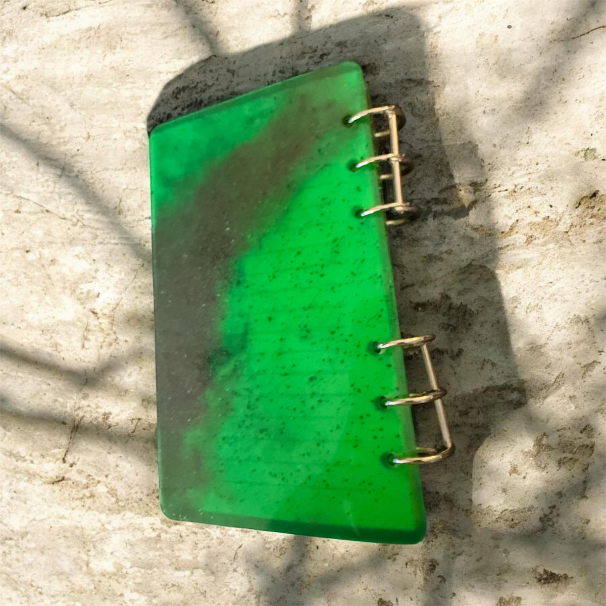 Green & Smoke Resin Skull Notebook