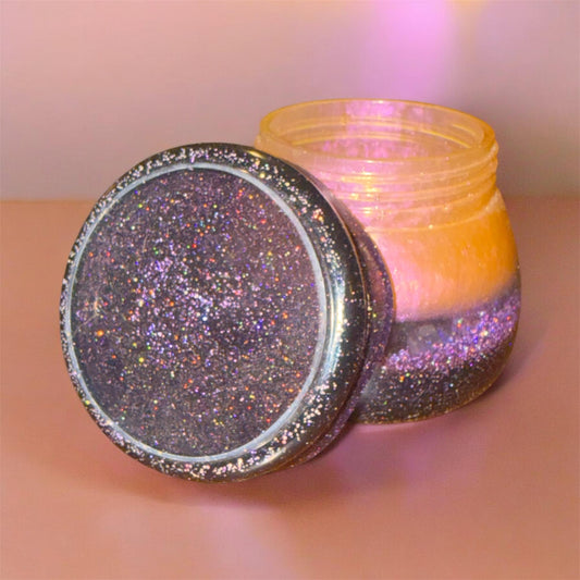 Peach Eclipse: Lidded Resin Jar