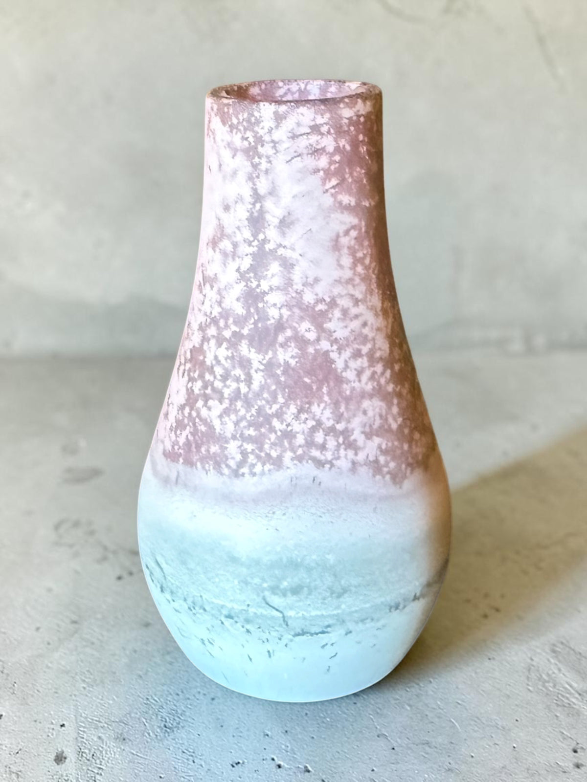 Rose Smoke Plaster Vase