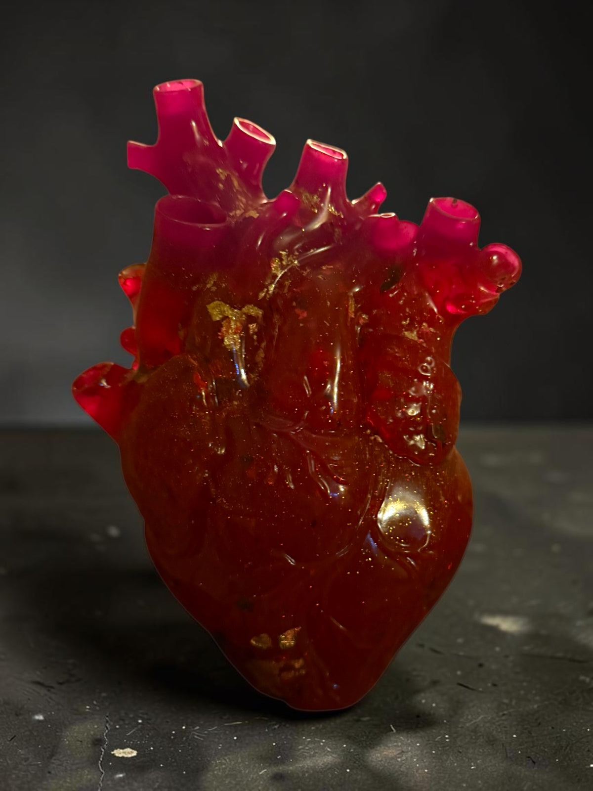 UV Glow Resin Heart