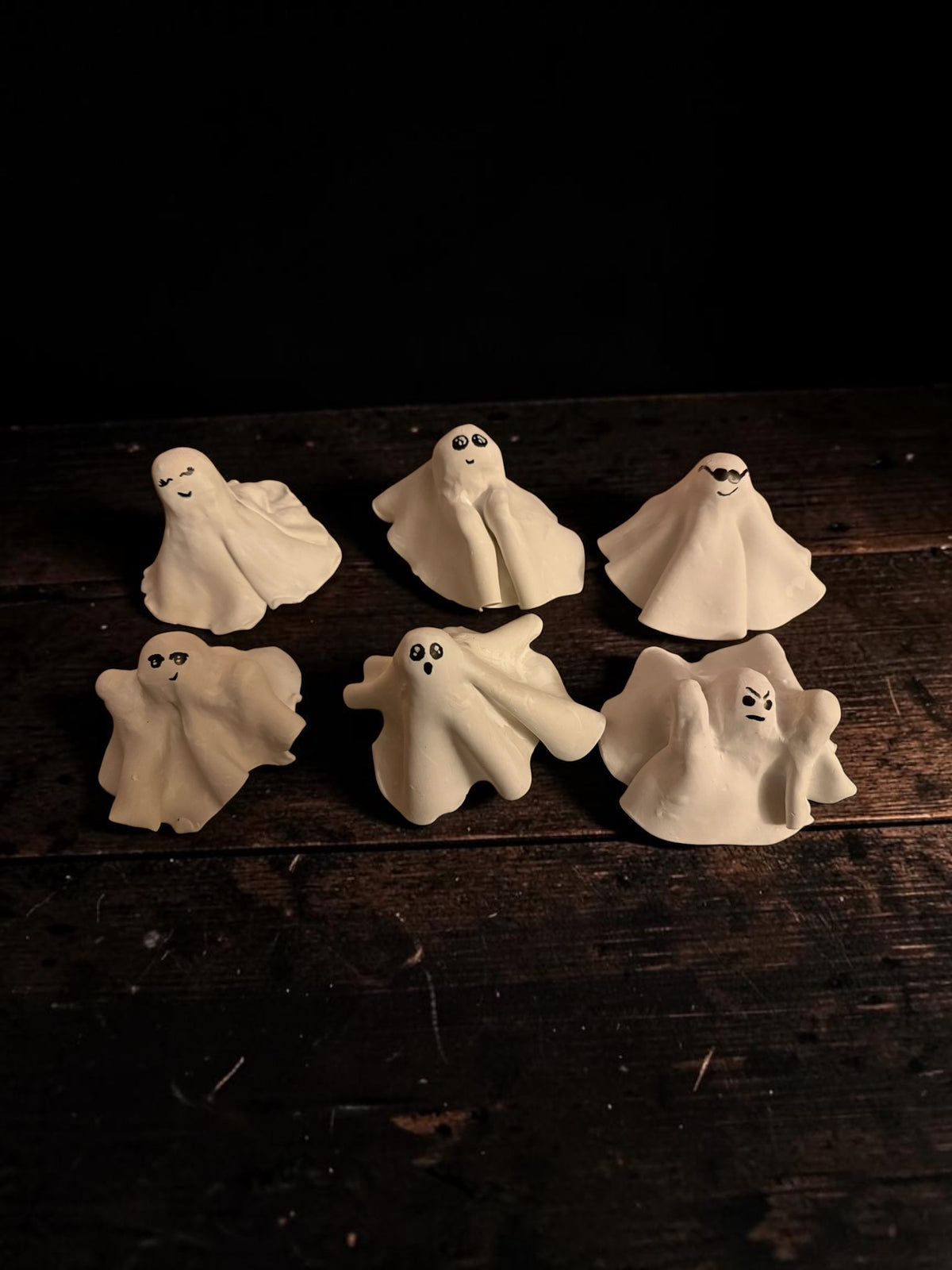 Clay Ghost Luminaries