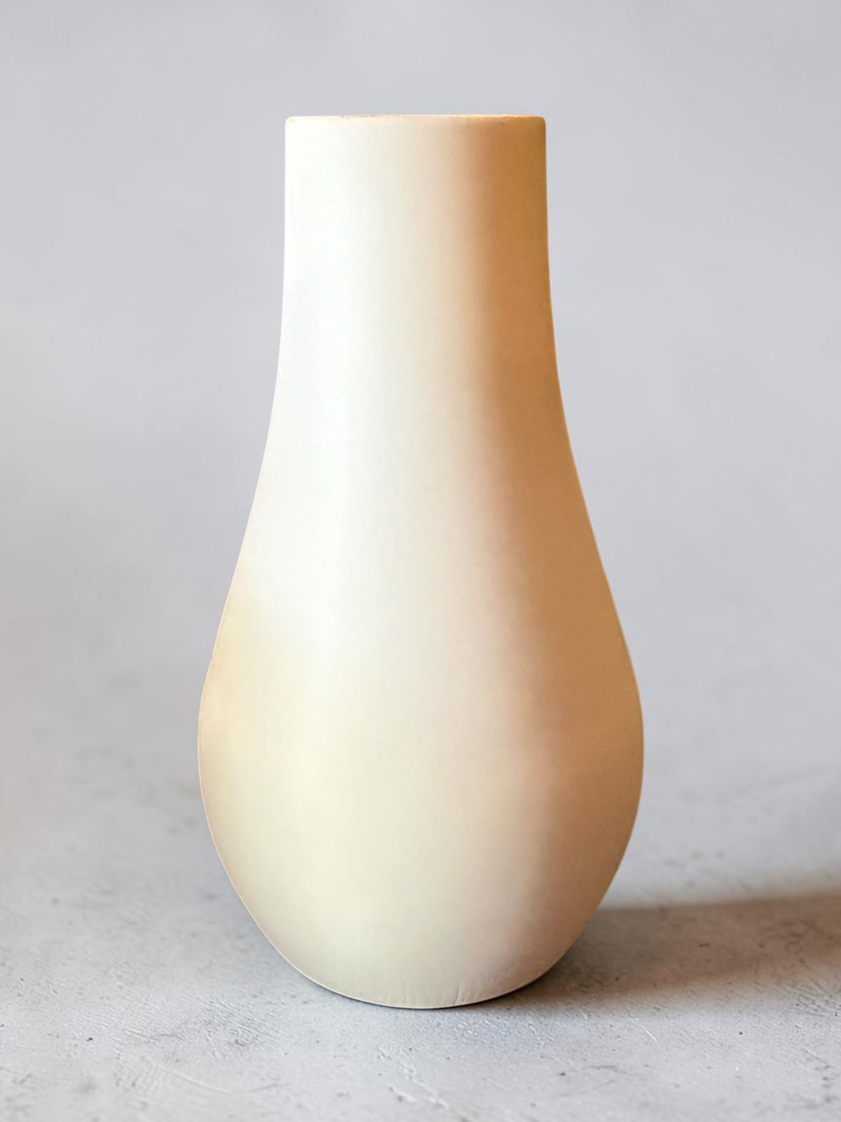 White Plaster Bud Vase