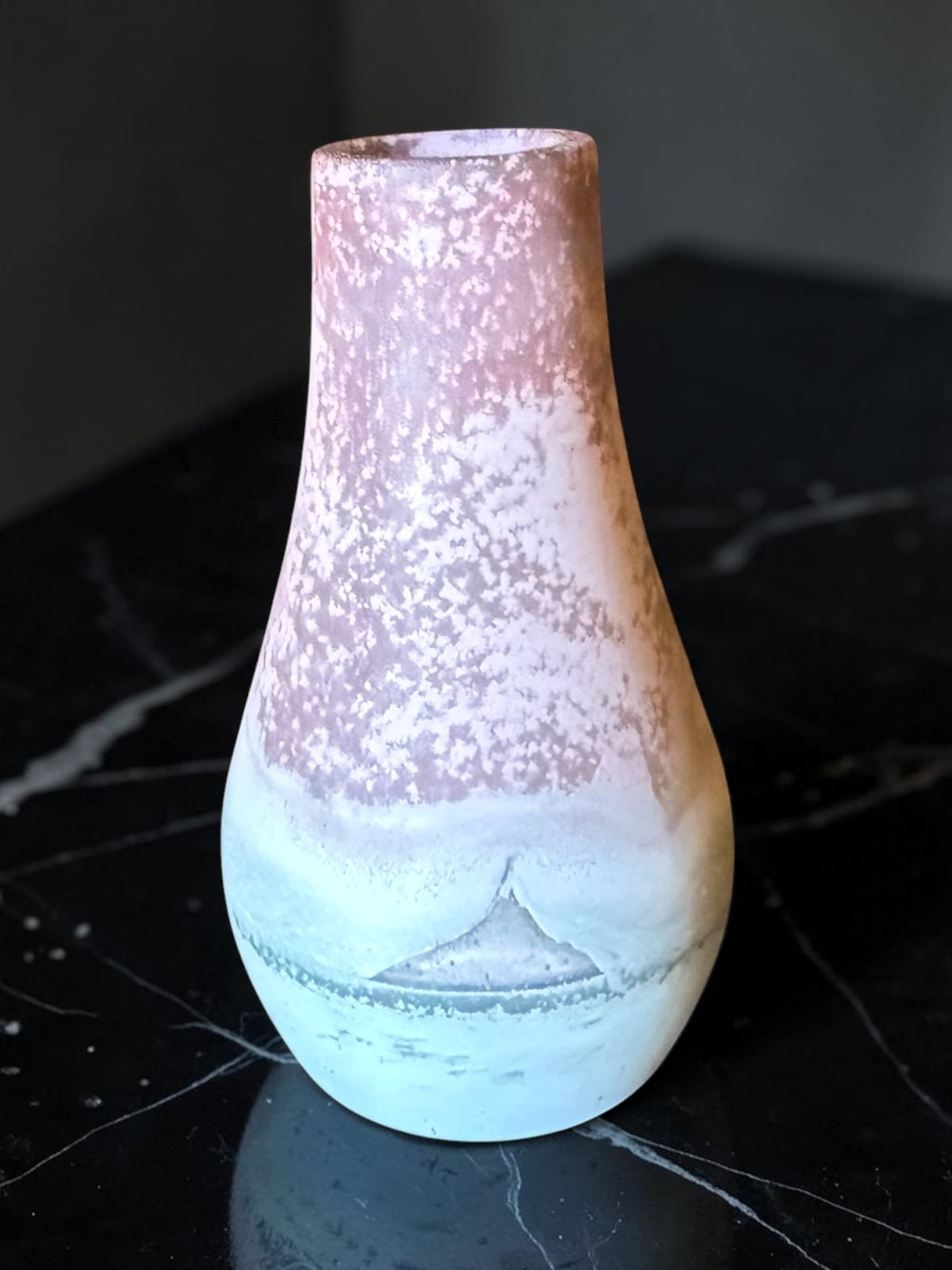 Rose Smoke Plaster Vase