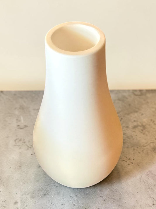White Plaster Bud Vase