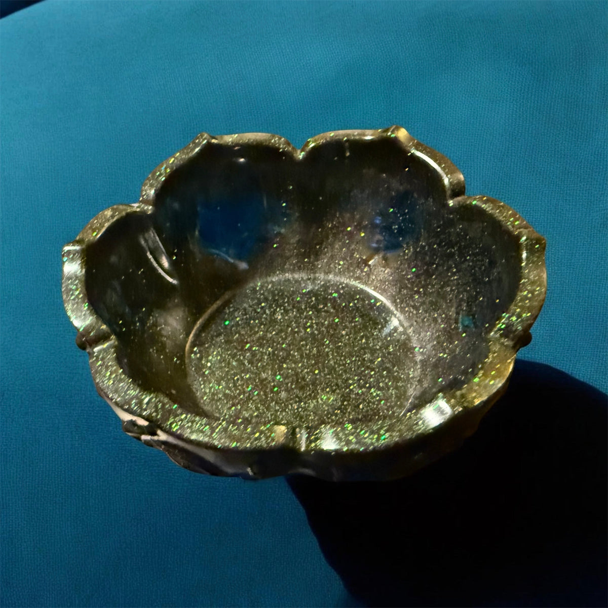 Midnight Blue Resin Trinket Bowl