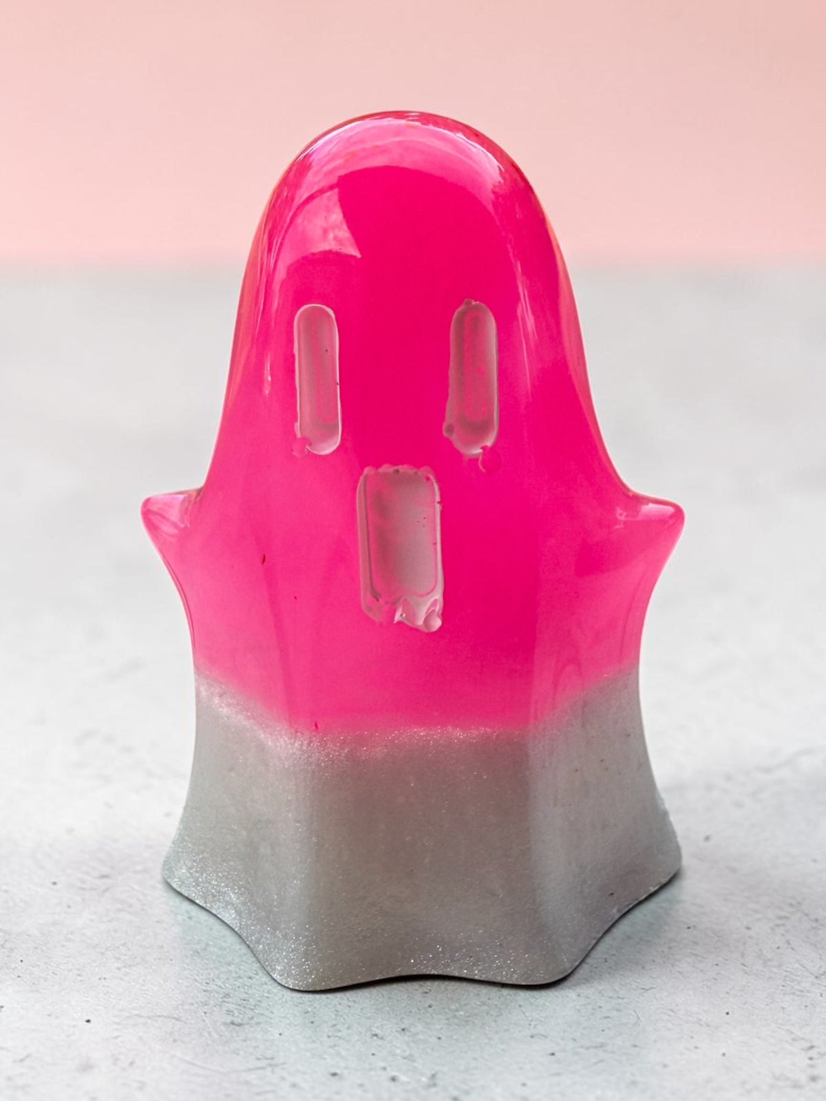 Neon Pink Resin Ghost