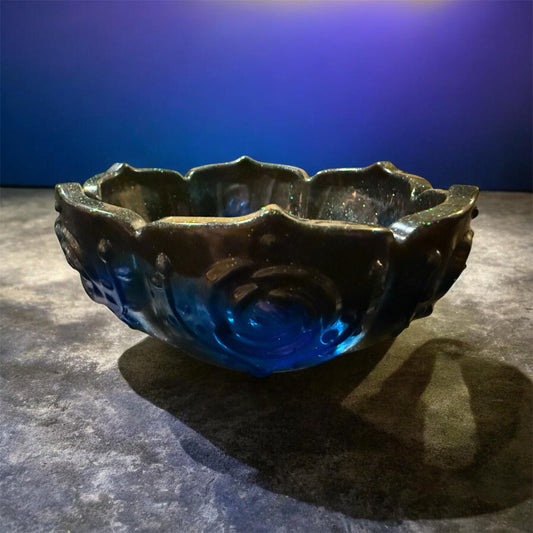 Midnight Blue Resin Trinket Bowl