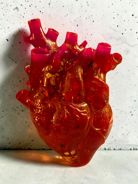 UV Glow Resin Heart