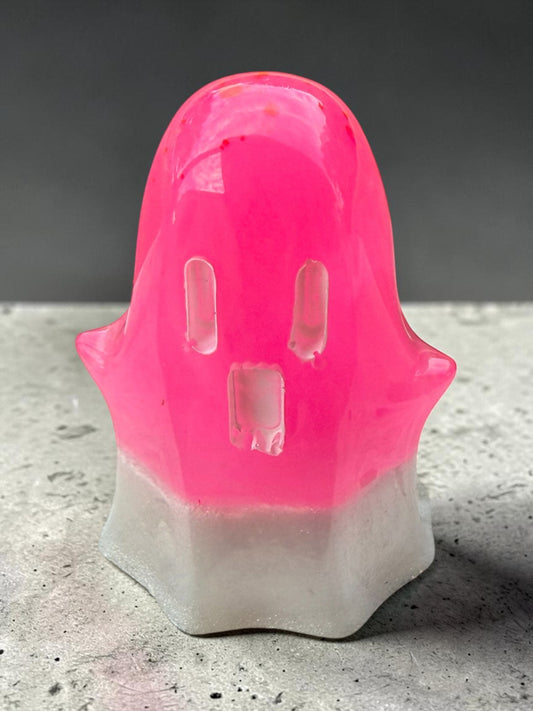 Neon Pink Resin Ghost