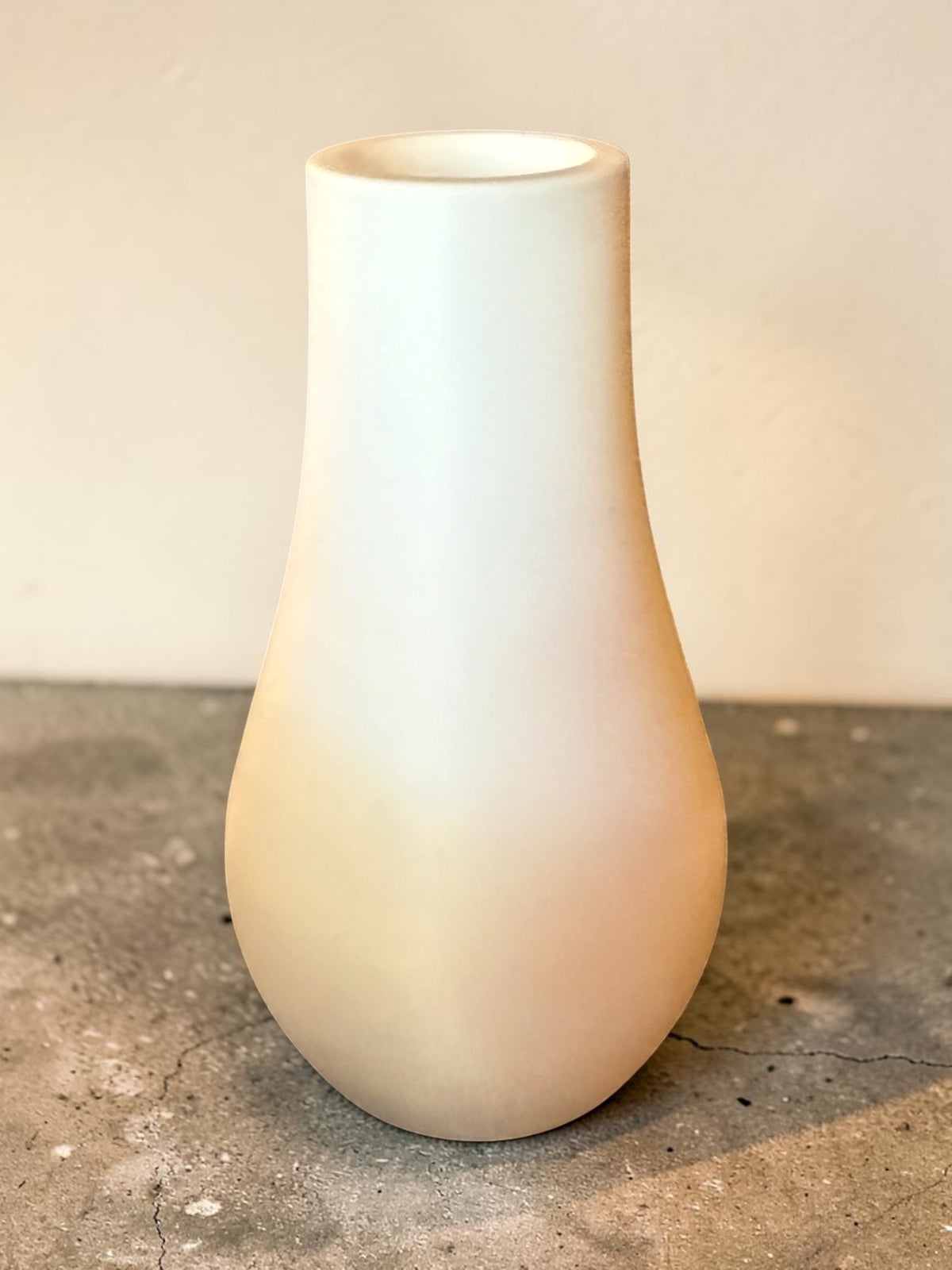 White Plaster Bud Vase