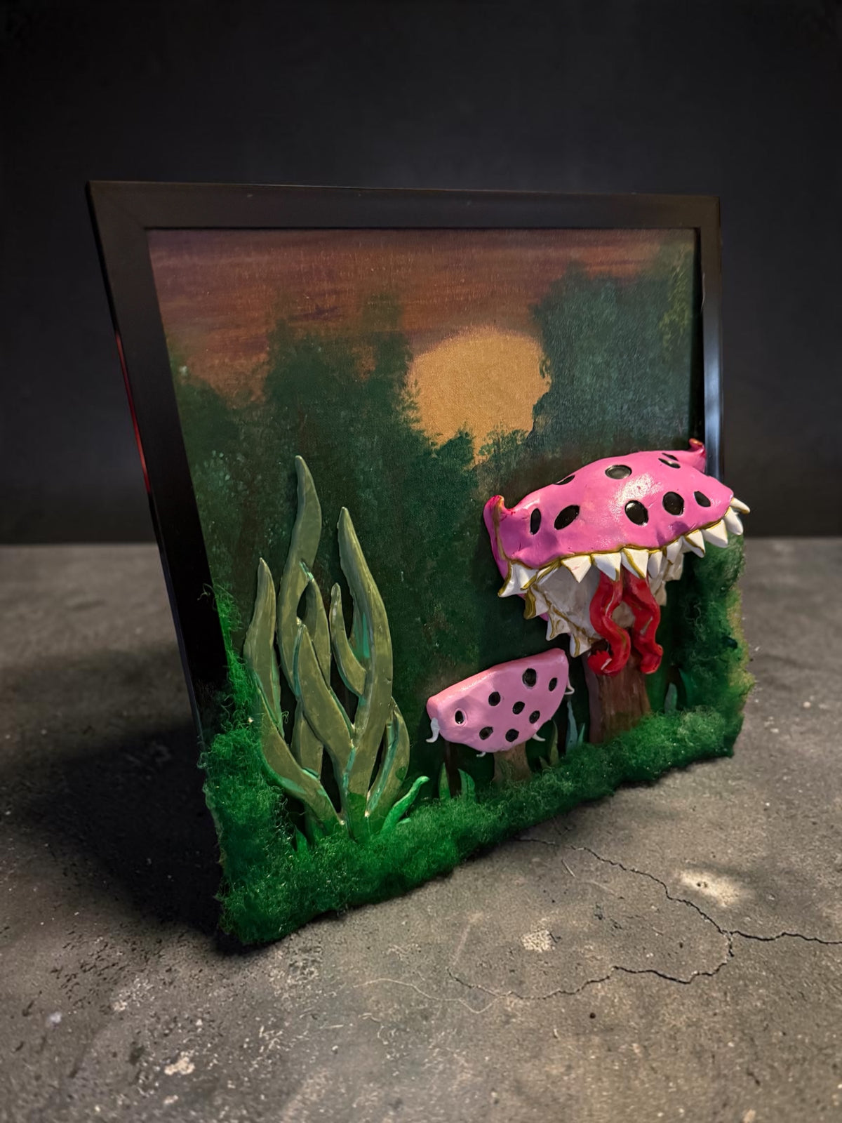 Momma Man-Eater Mushroom (mixed media)