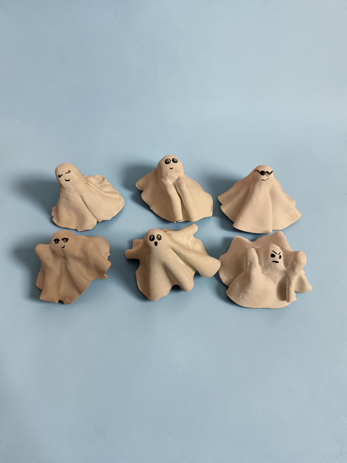 Clay Ghost Luminaries