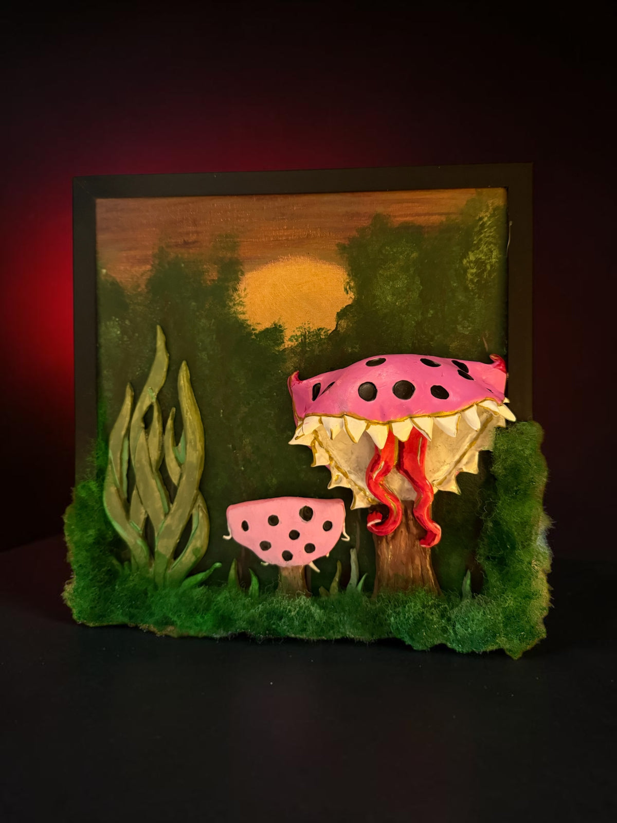 Momma Man-Eater Mushroom (mixed media)